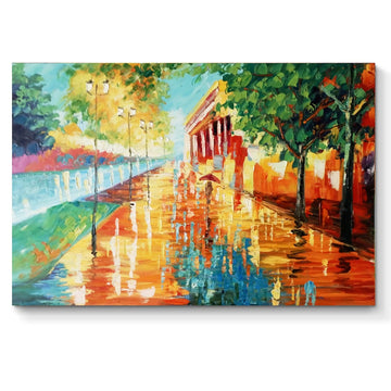 Canvas Oil Painting - Old Quarter - Fervor + Hue