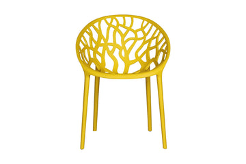 Millie Trellis Garden Chairs - Yellow - Fervor + Hue