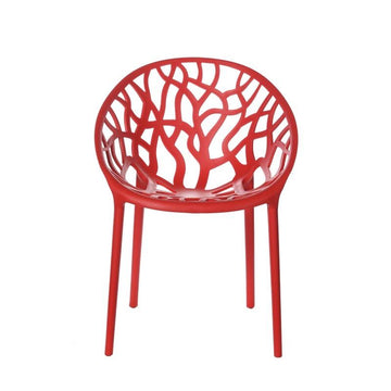 Millie Trellis Garden Chairs - Red - Fervor + Hue