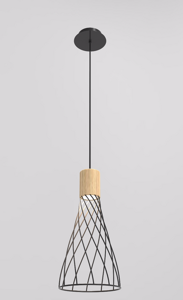 Reno Ceiling Pendant Blk M SP1M - Fervor + Hue