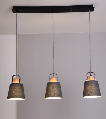 Marshall Linear Ceiling Pendant Blk SB3 - Fervor + Hue