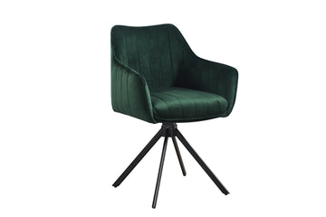 Alex Arm Chair Velvet Green - Fervor + Hue