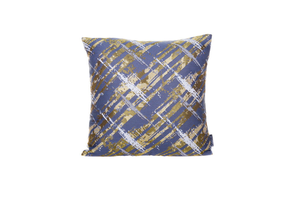 Cushion Abstract Line Grey Gold - Fervor + Hue