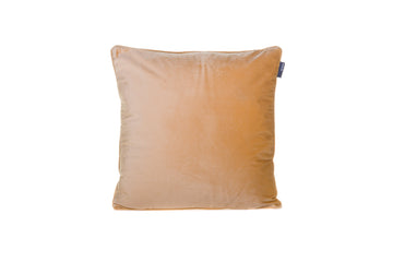 Velvet Piped Soft Gold Cushion - Fervor + Hue